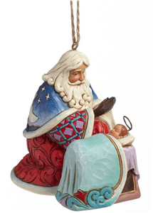 Santa With Baby Jesus Hanging Ornament