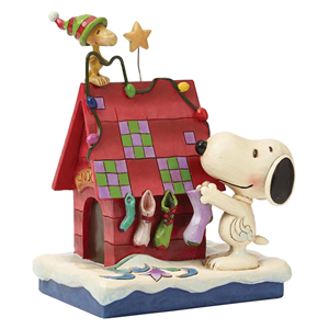 Prepping For Santa (Snoopy Decorating With Woodstock) N