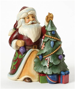 Trimmed In Tradition (Santa Decorating Tree)