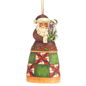 Santa With Cat Hanging Ornament N