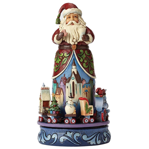 Christmas Magic Is All Around (Santa With Rotating Train)