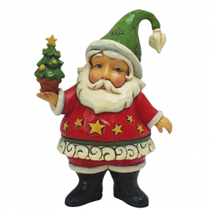 Mini Santa Holding Tree