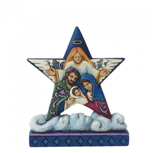 Mini Nativity Star On Cloud