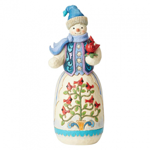 Snowman With Cardinals N
