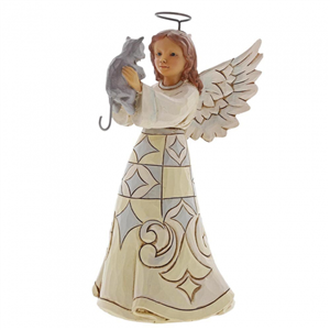 Faithful Friend (Woodland Pint Sized Angel With Cat) N