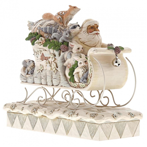 Sleigh Ride Season (White Woodland Santa In Sleigh)