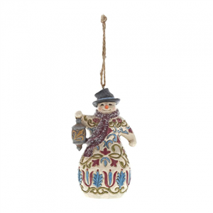Victorian Snowman (Hanging Ornament)