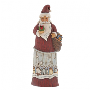 Folklore Santa With Gift