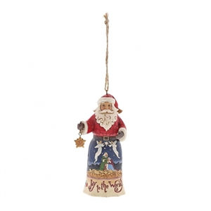 Joy To The World Santa (Hanging Ornament)