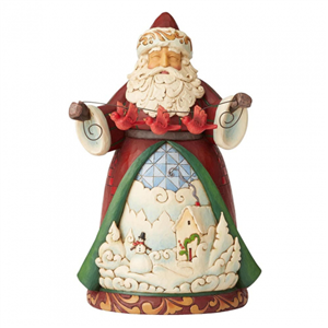 Charming Cheer Found Here (Santa With Cardinals) N