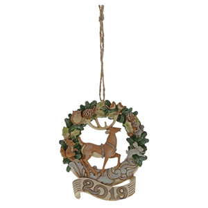 White Woodland (2019 Dated Hanging Ornament) N