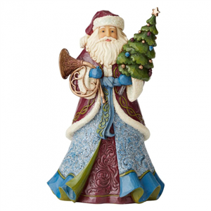 Sounds &amp; Sights Sure To Delight (Victorian Santa Holding Tree &amp;