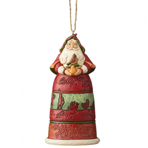 12 Days Of Christmas Santa (Hanging Ornament) N