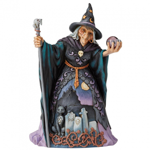 Cast Your Eyes This Way (Witch With Crystal Ball & Graveyard Sce