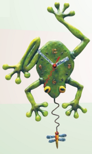 Frog Fly Clock