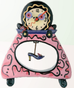 Shoe Purse Clock