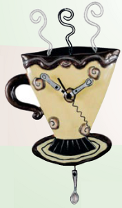 Mocha Cup Clock