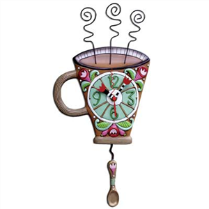 Coffee Flower Clock