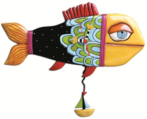 Sail Away Fish Clock N