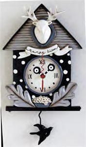 Carpe Diem Noir Clock