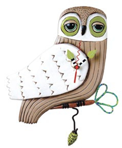 Snow Owl Clock N