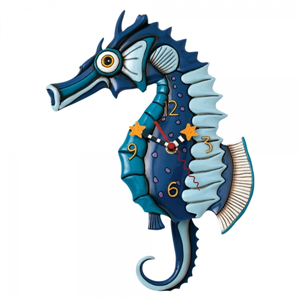 Salty Seahorse Clock