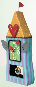 Love Compass House Clock